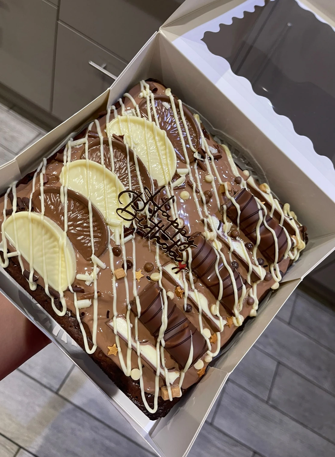 Large brownie slab